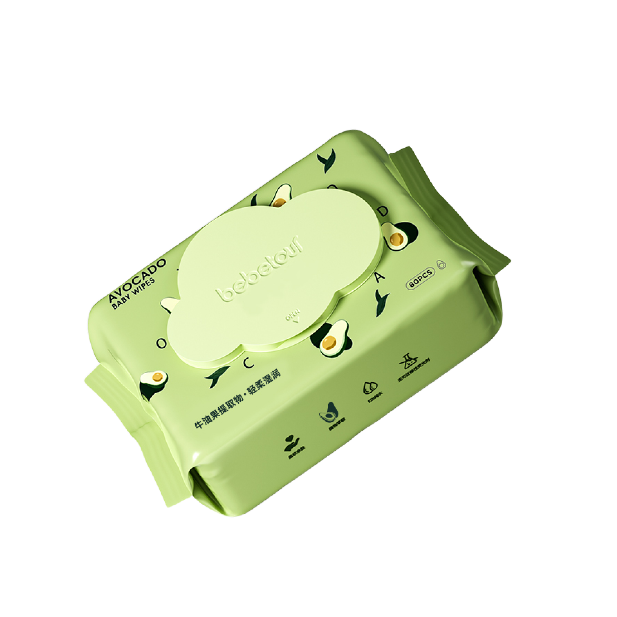 Bebetour Avocado Baby Wipes Bebetour Australia
